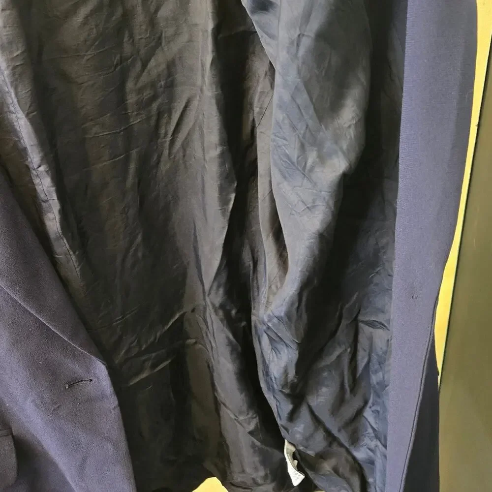 Nygard Collection 16 Navy Blue One-button Classic Tailored Jacket/Blazer [0480] - Picture 4 of 12